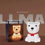 Детский силиконовый ночник Собачка Puppy RGB + тёплый белый